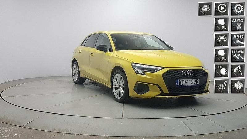 Używany Audi A3 Sportback Comfort 150 KM (110 kW) 2023 Żółty Hatchback