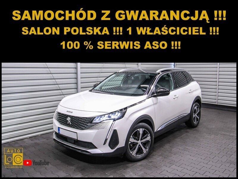 Biały (metalik) Używany 2021 Peugeot 3008 SUV | 67 389 zł (Super Cena) - Obraz 1/4