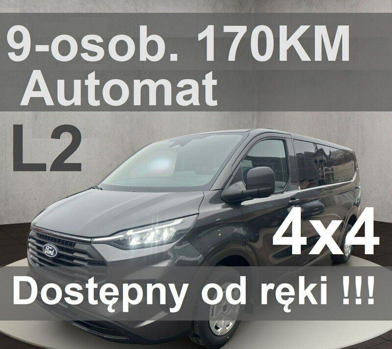 Szary Nowe 2024 Ford Transit Custom Trend Sedan/Limuzyna | 205 287 zł - Obraz 1/4