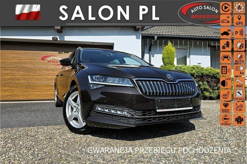 Brązowy Używany 2021 Skoda Superb Sedan/Limuzyna | 114 900 zł (Dość drogi) - Obraz 1/4