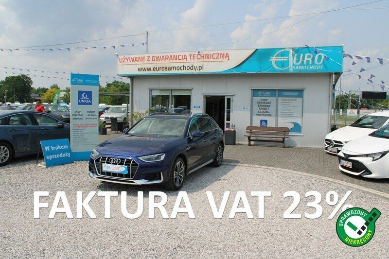 Niebieski (metalik) Używany 2020 Audi A4 Allroad Kombi | 110 487 zł (Uczciwa cena) - Obraz 1/4
