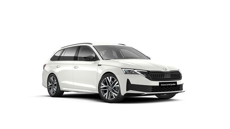 Biel candy niemetalizowany Nowe 2025 Skoda Octavia SportLine Kombi | 175 650 zł (Dość drogi) - Obraz 1/4