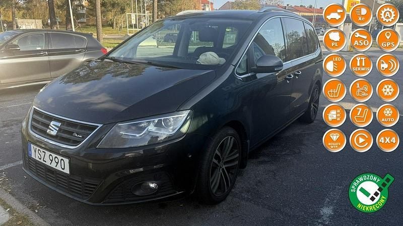 Czarny Używany 2018 Seat Alhambra FR-Line Minivan | 84 999 zł - Obraz 1/4