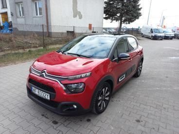 Czerwony Używany 2024 Citroën C3 PureTech Hatchback | 62 900 zł (Uczciwa cena) - Obraz 1/4