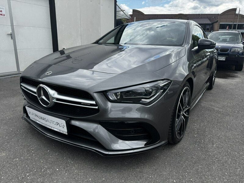 Szary Używany 2021 Mercedes CLA35 AMG AMG Sedan/Limuzyna | 178 000 zł - Obraz 1/4