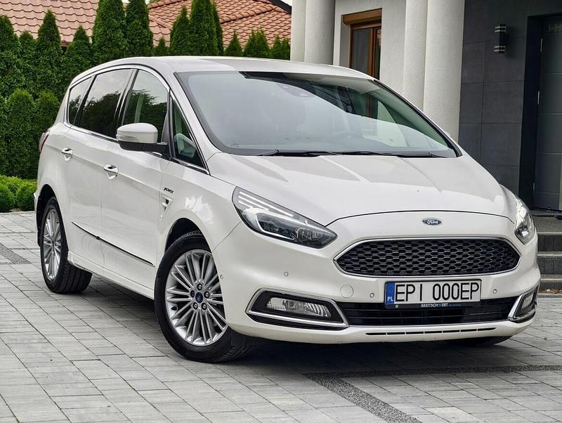 Biały Używany 2019 Ford S-MAX Vignale Minivan | 79 000 zł - Obraz 1/4