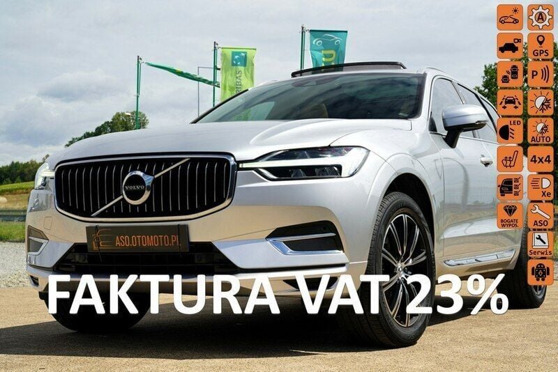 Srebrny (metalik) Używany 2020 Volvo XC60 SUV | 129 024 zł (Dość drogi) - Obraz 1/4