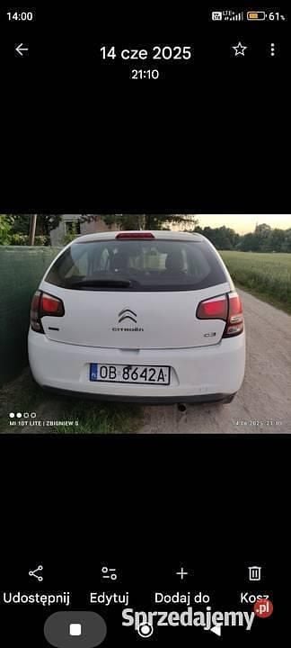 Biały Używany 2016 Citroën C3 Hatchback | 17 000 zł (Super Cena) - Obraz 1/4