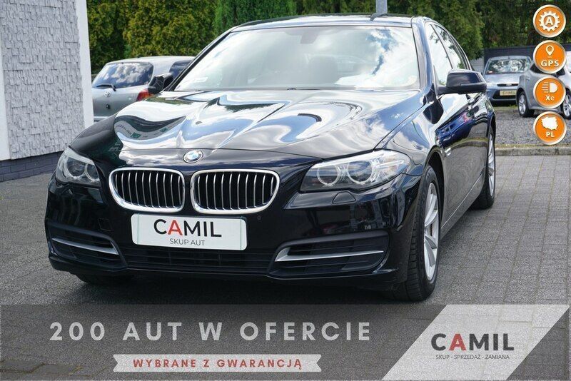 Czarny Używany 2016 BMW 518 Sedan/Limuzyna | 68 500 zł (Super Cena) - Obraz 1/3