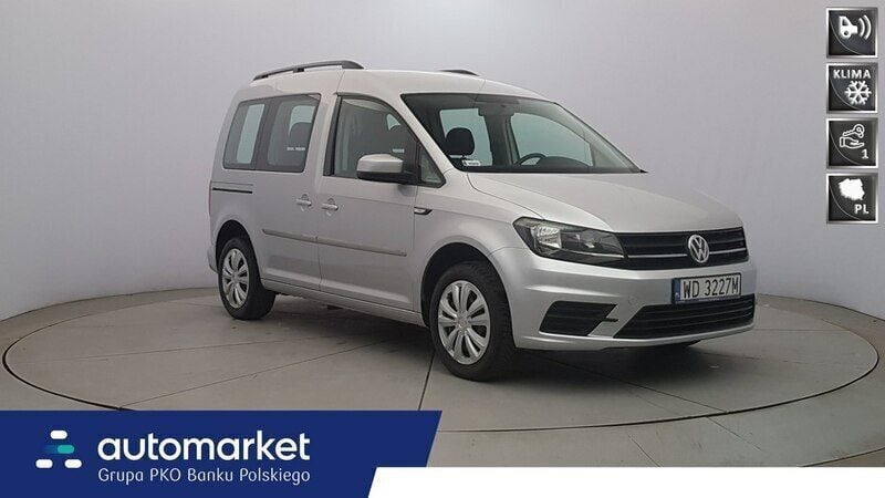Srebrny Używany 2018 VW Caddy Trendline Minivan | 63 850 zł (Drogi) - Obraz 1/4