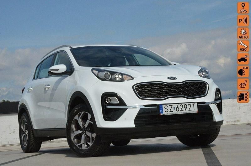 Biały Używany 2018 Kia Sportage SUV | 64 900 zł (Uczciwa cena) - Obraz 1/4