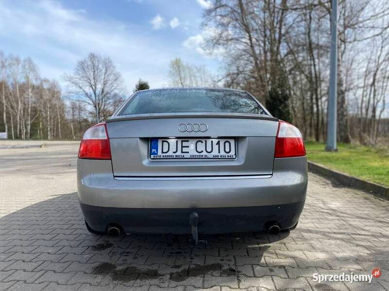 Szary Używany 2002 Audi A4 Sedan/Limuzyna | 11 500 zł (Uczciwa cena) - Obraz 1/4