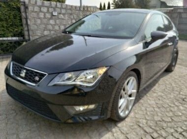 Czarny Używany 2014 Seat Leon FR Coupe | 29 500 zł - Obraz 1/4