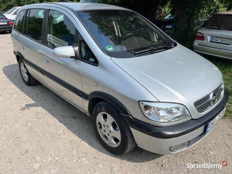 Srebrny Używany 2003 Opel Zafira Minivan | 1800 zł - Obraz 1/4