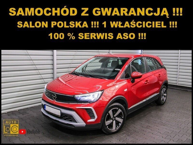Czerwony (metalik) Używany 2021 Opel Crossland SUV | 56 600 zł - Obraz 1/4