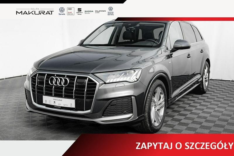 Szary Używany 2021 Audi Q7 S-Line SUV | 194 840 zł (Dobra cena) - Obraz 1/4