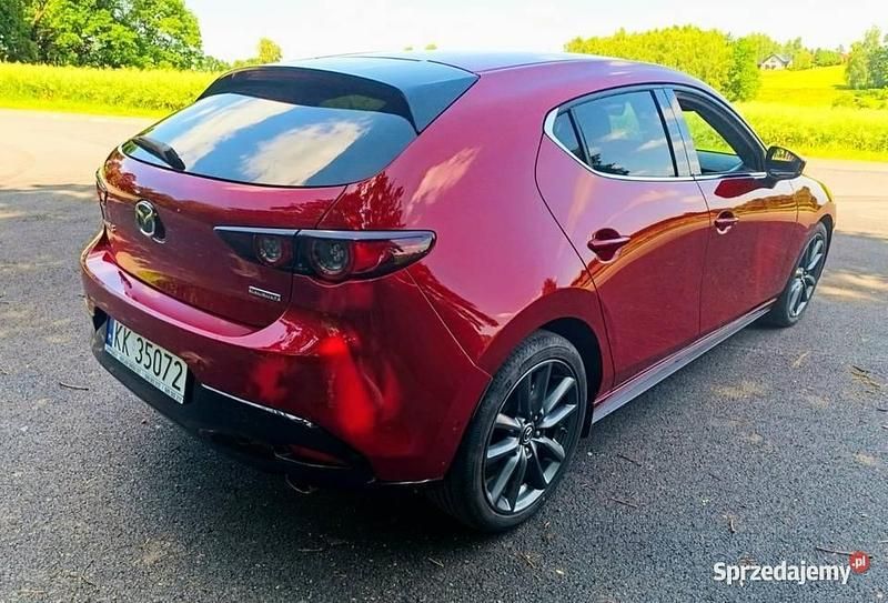 Używany Mazda 3 122 KM (89 kW) 2019 Bordowy Hatchback