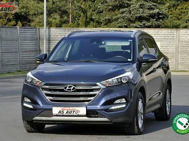 Niebieski Używany 2018 Hyundai Tucson Premium SUV | 66 850 zł (Uczciwa cena) - Obraz 1/4
