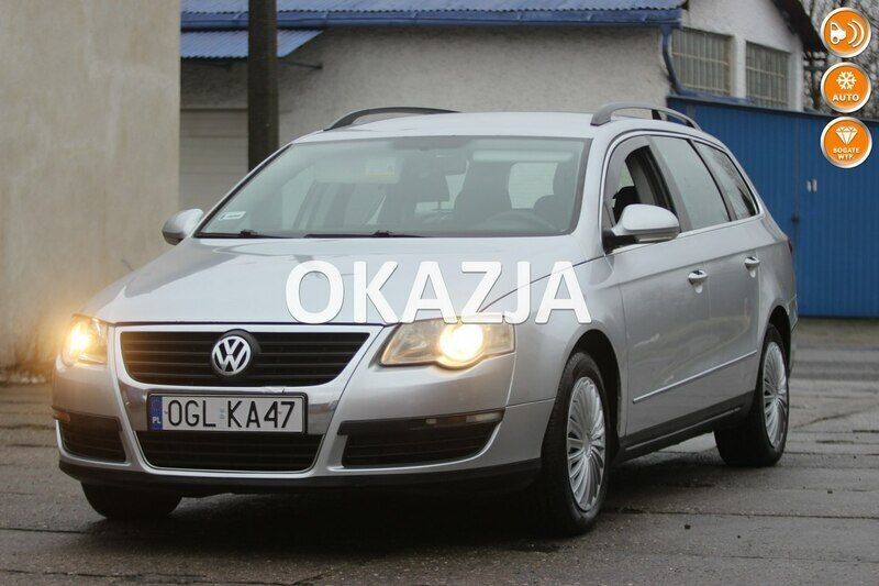 Srebrny (metalik) Używany 2008 VW Passat Kombi | 10 490 zł (Dobra cena) - Obraz 1/4