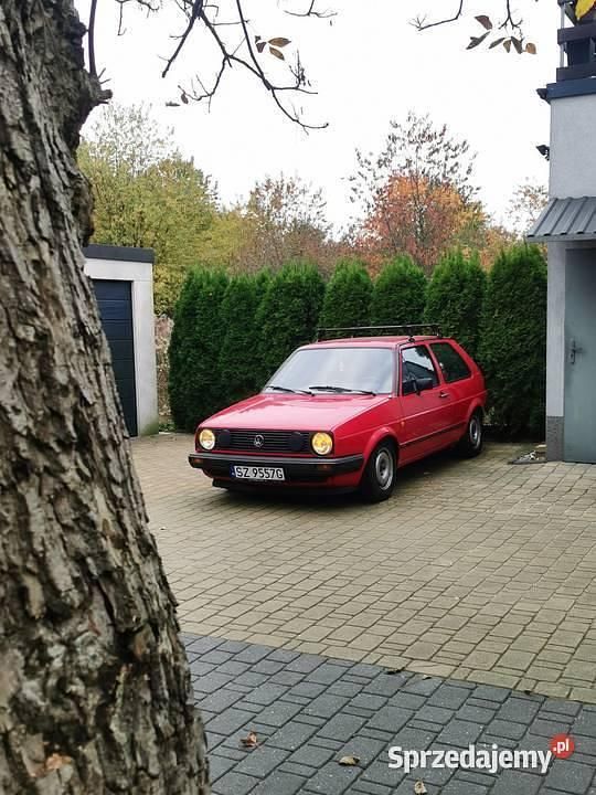 Czerwony Używany 1986 VW Golf II Hatchback | 5000 zł - Obraz 1/4
