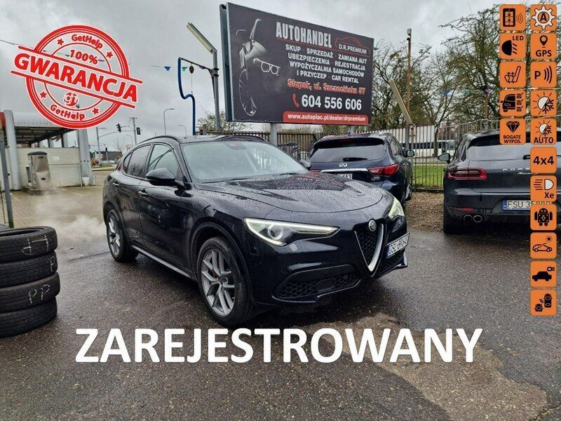 Czarny Używany 2018 Alfa Romeo Stelvio SUV | 77 900 zł (Super Cena) - Obraz 1/4