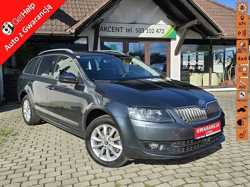 Szary Używany 2016 Skoda Octavia Kombi | 57 900 zł (Uczciwa cena) - Obraz 1/4
