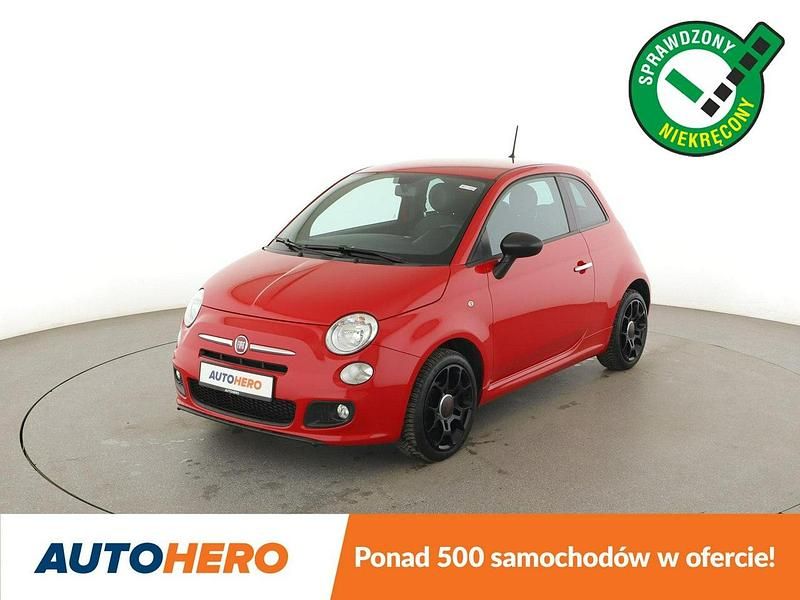 Czerwony (metalik) Używany 2014 Fiat 500 Sport Hatchback | 31 100 zł (Uczciwa cena) - Obraz 1/3
