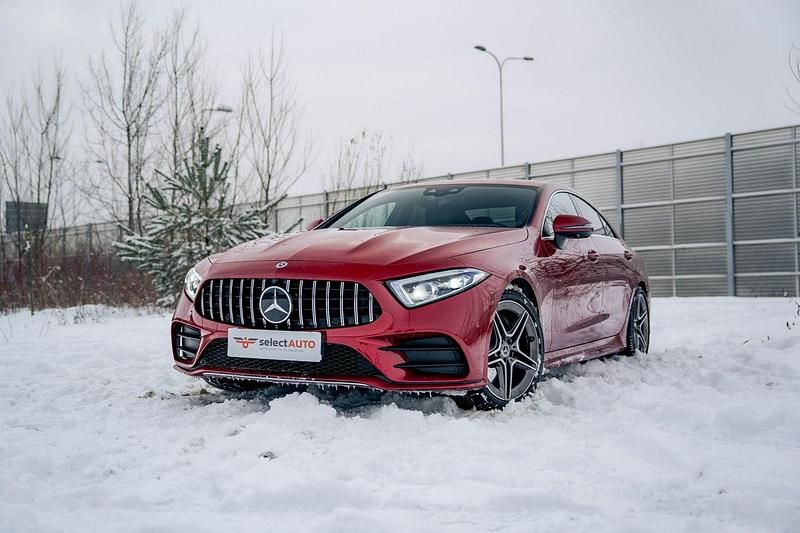 Czerwony (metalik) Używany 2020 Mercedes CLS250 Sedan/Limuzyna | 184 900 zł - Obraz 1/4