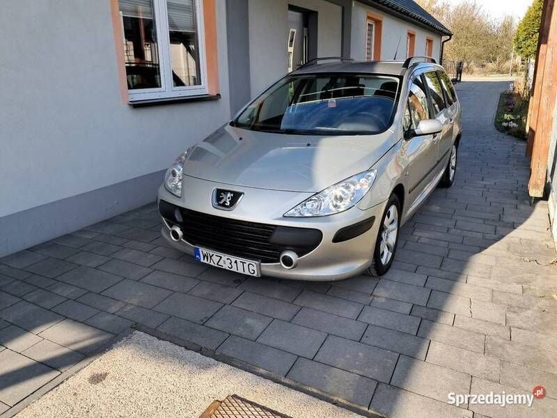 Szary Używany 2006 Peugeot 307 Kombi | 4500 zł (Uczciwa cena) - Obraz 1/4