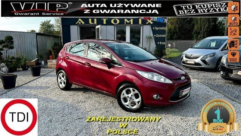 Bordowy Używany 2009 Ford Fiesta Hatchback | 13 900 zł (Dobra cena) - Obraz 1/4