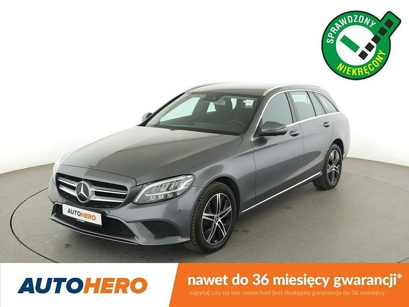 Szary Używany 2019 Mercedes C200 Kombi | 87 200 zł (Dość drogi) - Obraz 1/3