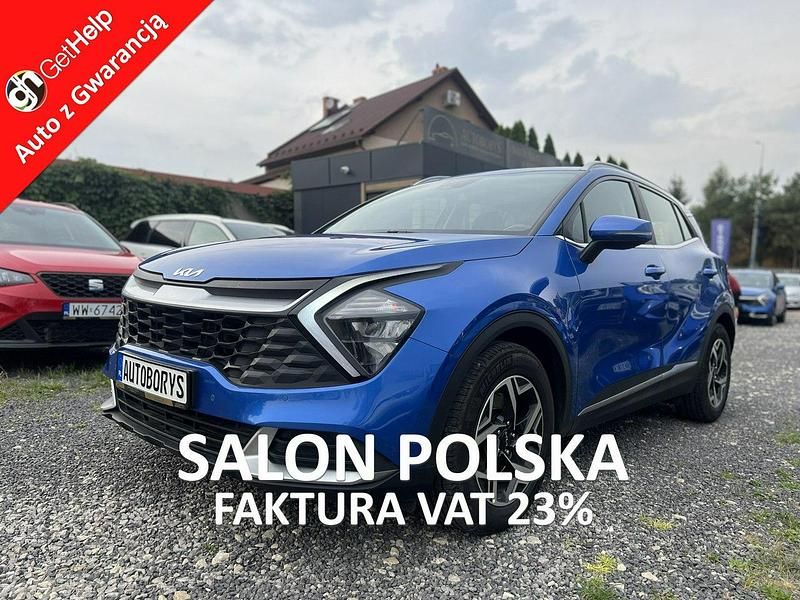 Niebieski ciemny (metalik) Używany 2022 Kia Sportage 2 SUV | 75 900 zł (Uczciwa cena) - Obraz 1/4