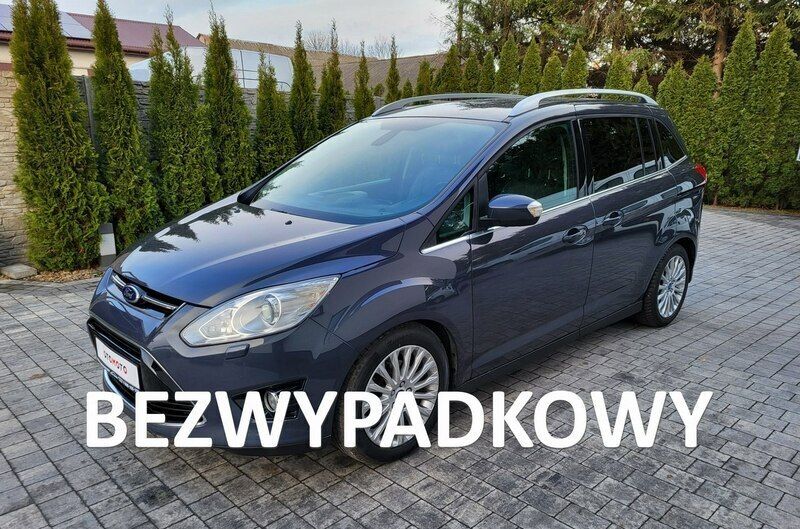 Grafitowy (metalik) Używany 2012 Ford Grand C-Max Titanium Minivan | 29 900 zł (Drogi) - Obraz 1/4