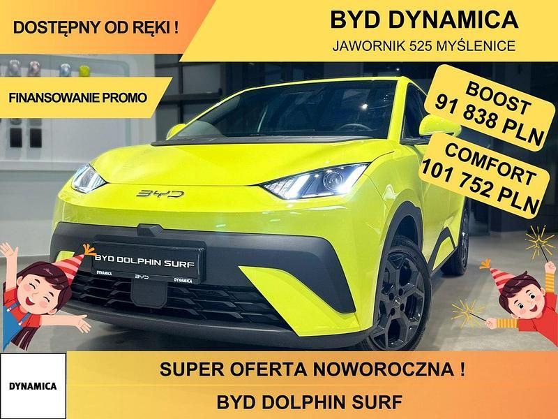 Nowe BYD Dolphin Surf 64 kW (88 KM) 2025 Zielony jasny (metalik) Hatchback