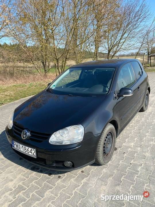 Czarny Używany 2008 VW Golf V Hatchback | 7500 zł (Super Cena) - Obraz 1/4