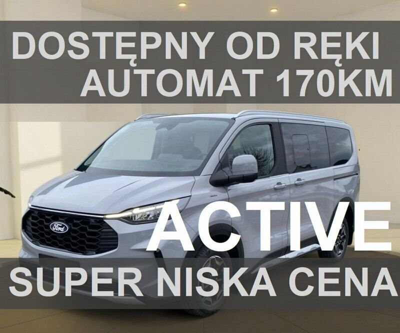 Szary Nowe 2024 Ford Tourneo Custom Active Sedan/Limuzyna | 271 830 zł (Uczciwa cena) - Obraz 1/4