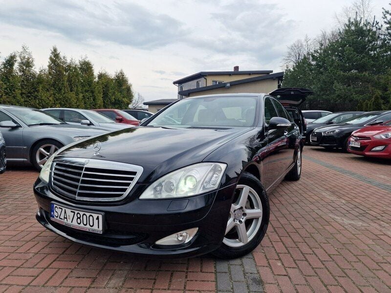 Czarny (metalik) Używany 2007 Mercedes S320 Sedan/Limuzyna | 56 900 zł - Obraz 1/4