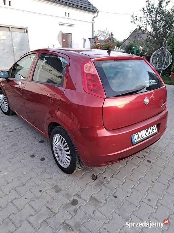 Wiśniowy Używany 2007 Fiat Grande Punto Hatchback | 6500 zł (Uczciwa cena) - Obraz 1/4