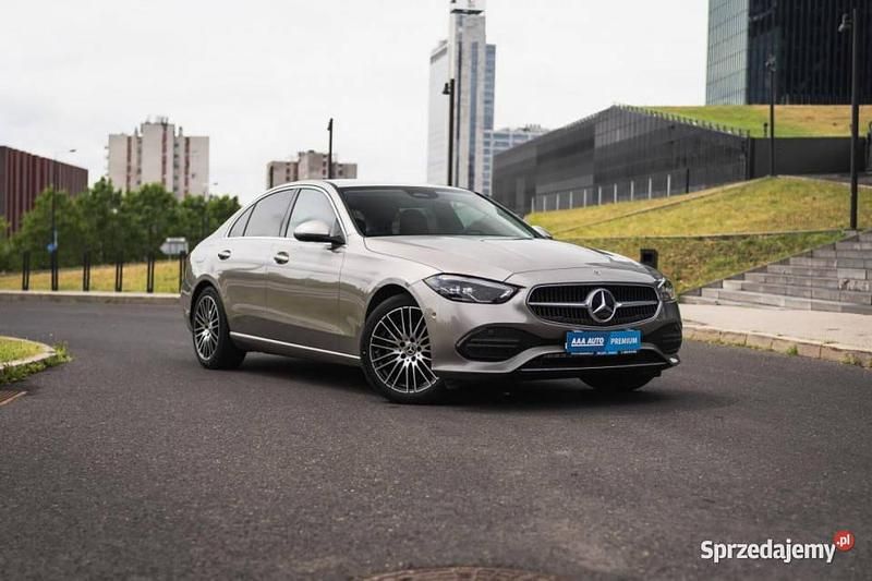 Beżowy Używany 2021 Mercedes C180 Sedan/Limuzyna | 146 999 zł (Uczciwa cena) - Obraz 1/4