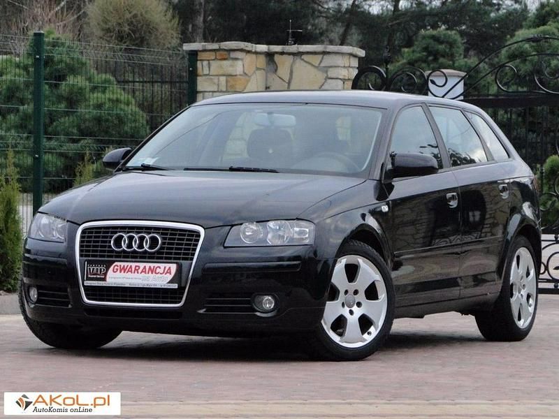 Czarny (metalik, perła) Używany 2007 Audi A3 Hatchback | 23 999 zł (Dość drogi) - Obraz 1/1