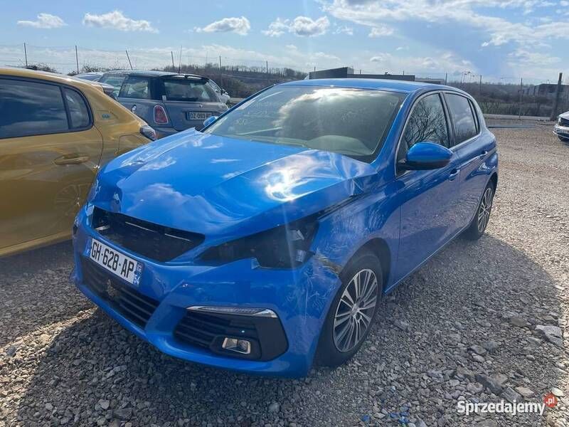 Niebieski Używany 2021 Peugeot 308 Allure Hatchback | 34 800 zł - Obraz 1/4