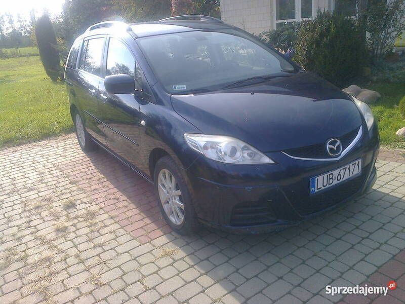 Granatowy Używany 2008 Mazda 5 Minivan | 18 000 zł - Obraz 1/4