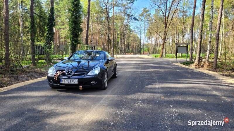 Czarny Używany 2005 Mercedes SLK200 Kabriolet | 34 900 zł - Obraz 1/4