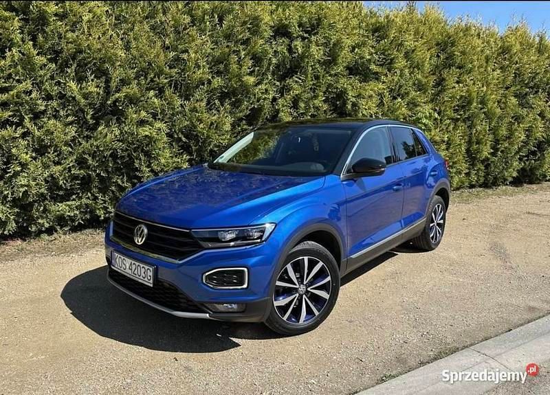 Niebieski Używany 2019 VW T-Roc SUV | 83 900 zł (Uczciwa cena) - Obraz 1/4