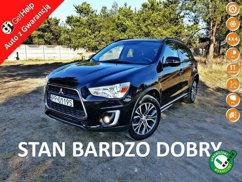 Czarny Używany 2015 Mitsubishi ASX Instyle SUV | 49 990 zł (Dobra cena) - Obraz 1/4