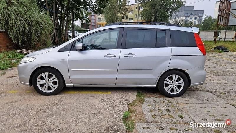 Srebrny Używany 2006 Mazda 5 Minivan | 4990 zł (Uczciwa cena) - Obraz 1/4