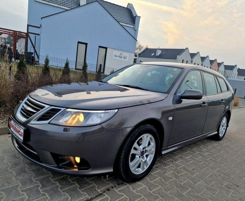 Szary Używany 2008 Saab 9-3 Sedan/Limuzyna | 16 990 zł - Obraz 1/4
