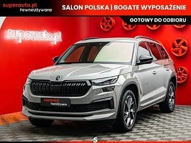 Szary Używany 2021 Skoda Kodiaq SportLine SUV | 103 700 zł (Uczciwa cena) - Obraz 1/4
