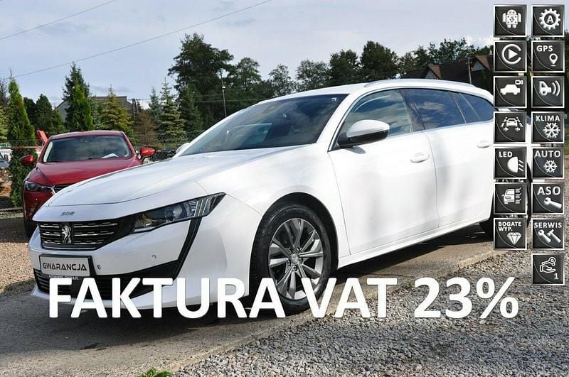 Biały (metalik, perła) Używany 2021 Peugeot 508 Kombi | 64 800 zł (Dobra cena) - Obraz 1/4