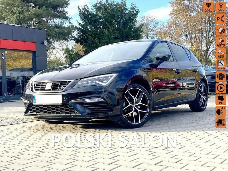 Czarny Używany 2016 Seat Leon FR Hatchback | 52 500 zł (Uczciwa cena) - Obraz 1/4